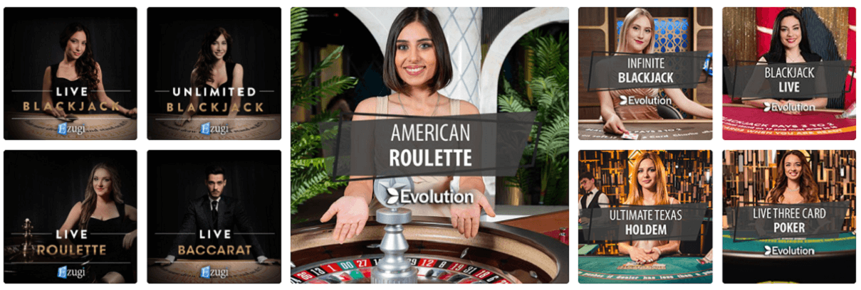 jugar juegos de casino en línea en vivo