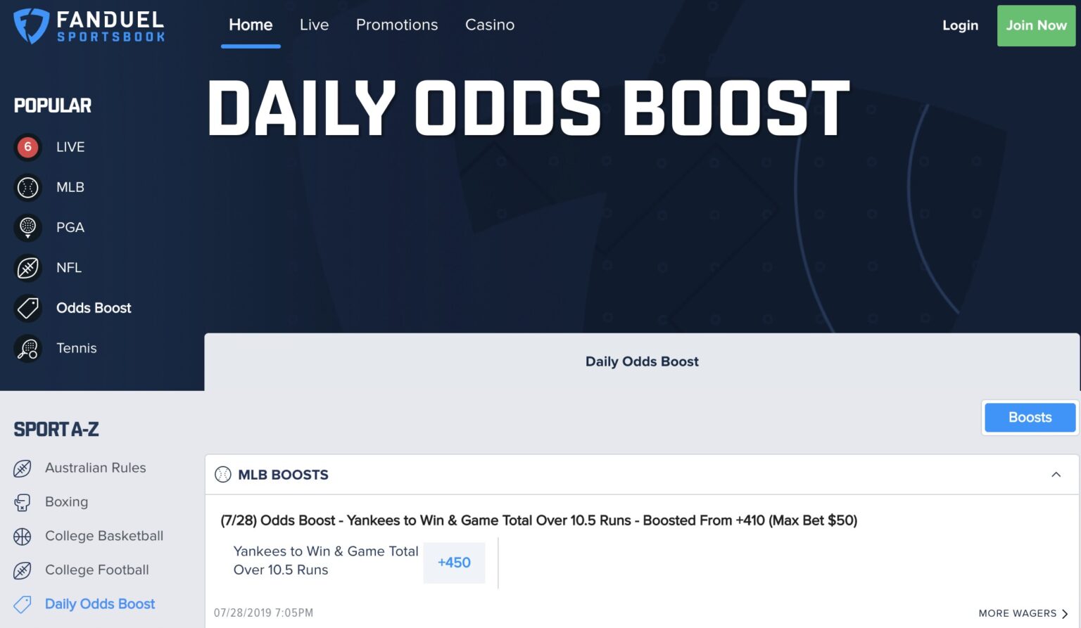 fanduel promociones